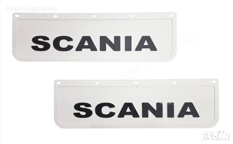 Релефни гумени бели калобрани Скания/SCANIA, снимка 1
