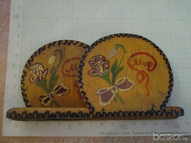 Салфетник пирографиран, снимка 1