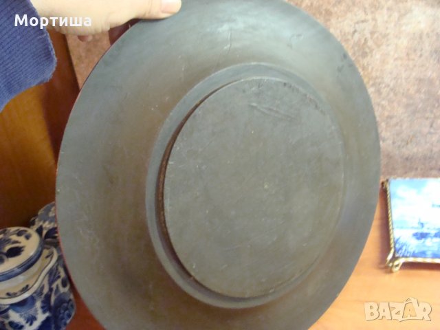 Холандска ръчно изработена изрисувана дървена чиния , снимка 4 - Декорация за дома - 25237045