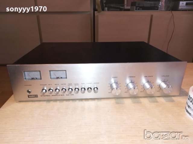 vivanco stereo amplifier-made in japan-от швеицария, снимка 10 - Ресийвъри, усилватели, смесителни пултове - 21410513