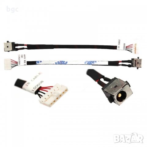 Нова DC JACK Букса с кабел за Лаптопи Asus K550J K550JD K550JK K550JX X550C A550C X550V Y581C Y581L , снимка 2 - Лаптоп аксесоари - 24591881
