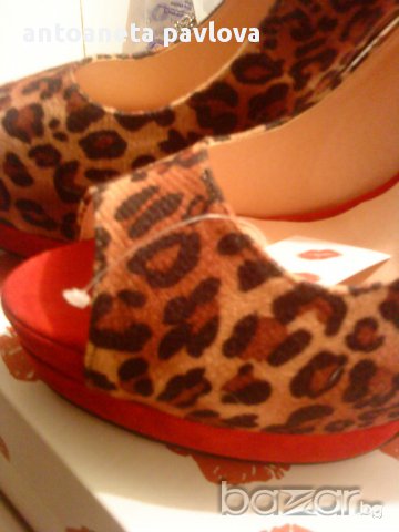  обувки леопард , снимка 1 - Дамски обувки на ток - 11528858