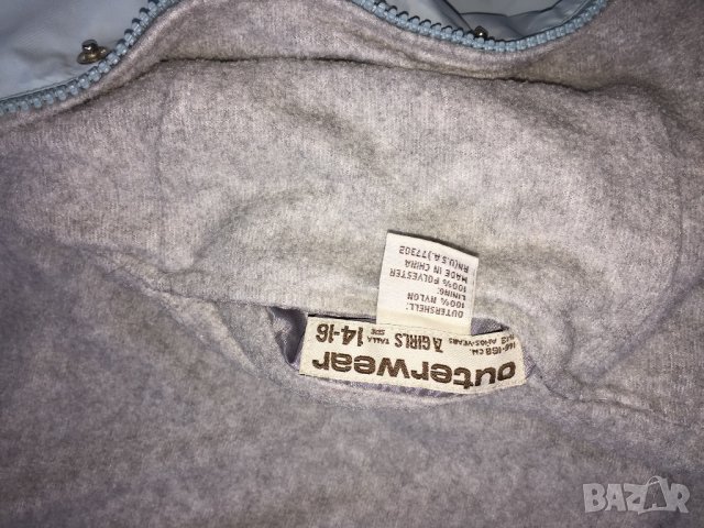 Детско яке ZARA, оригинално, за 146/158см, 11-13г., цвят ярко св. син, снимка 3 - Детски якета и елеци - 11118513