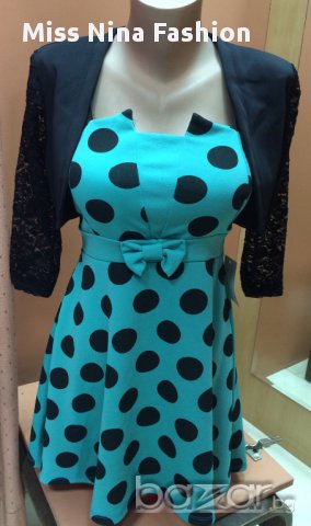 Кукленска Рокля на точки, снимка 6 - Рокли - 10539931