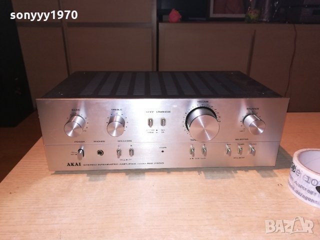 akai stereo amplifier-made in japan-внос швеицария, снимка 2 - Ресийвъри, усилватели, смесителни пултове - 21492515