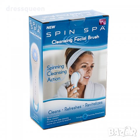 1834 Четка за почистване и масаж на лицето Spin Spa Face Brush, снимка 5 - Козметика за лице - 23459472