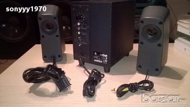 Logitech z323-active subwoofer+2 speakers-внос швеицария, снимка 5 - Ресийвъри, усилватели, смесителни пултове - 14103584
