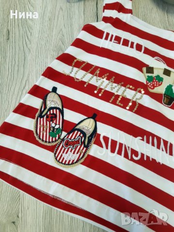 Рокля райе с обувчици , снимка 6 - Детски рокли и поли - 25557712