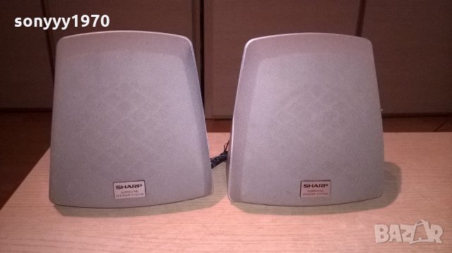 sharp-2бр тонколони-внос швеицария-17х17х9см, снимка 2 - Тонколони - 21772248