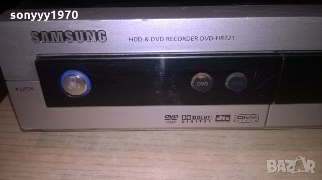samsung dvd-hr721xeg hdd & dvd recorder-внос швеицария, снимка 10 - Плейъри, домашно кино, прожектори - 23937349