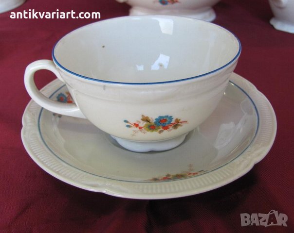 Стар Порцеланов Сервиз за Чай Германия, снимка 13 - Антикварни и старинни предмети - 24993186