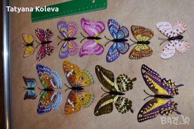 3D пеперуди за декорация с двойни крила СВЕТЕЩИ, снимка 13 - Декорация за дома - 25424987