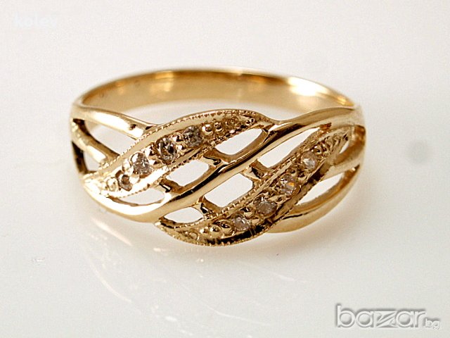 златен пръстен - ЙОХАНА - 2.63 грама, размер №57, снимка 3 - Пръстени - 19298246
