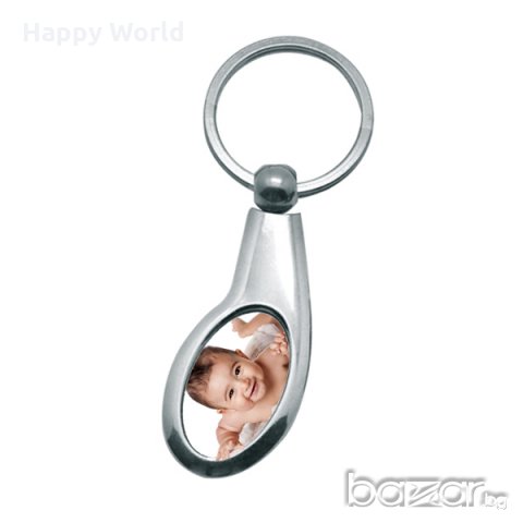 Метален ключодържател с ваша снимка, снимка 3 - Други - 21170622