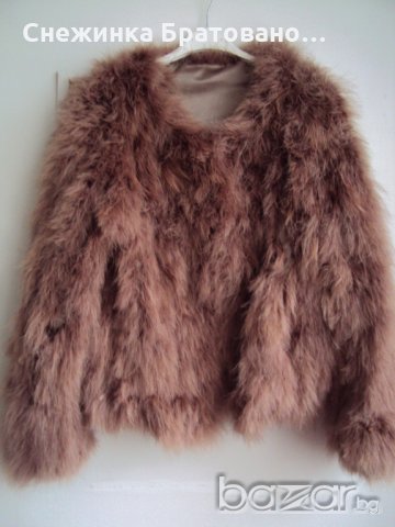 Бохемско дамско палто от много мек пух, снимка 1 - Сака - 20372858