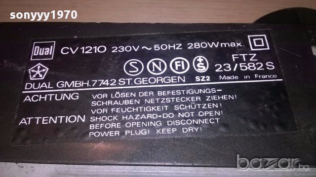 dual cv1210 amplifier-made in france-внос швеицария, снимка 11 - Ресийвъри, усилватели, смесителни пултове - 14211104