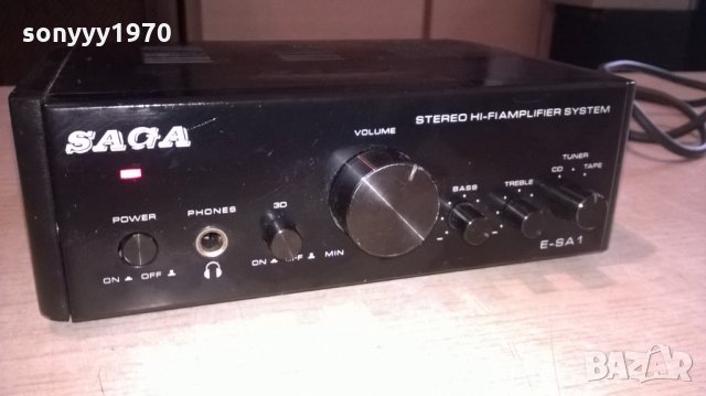 saga e sa-1 hifi amplifier-внос швеицария, снимка 2 - Ресийвъри, усилватели, смесителни пултове - 22535313