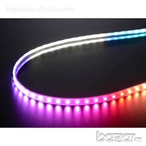 Комплект RGB LED лента 5 метра, 3528 диода, с управление на цветове и захранване, снимка 2 - Друга електроника - 20146054