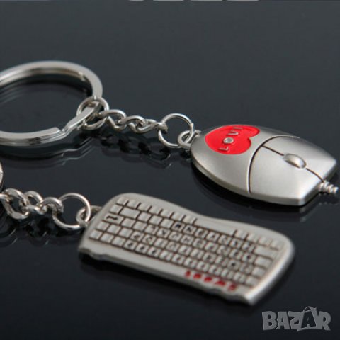 Двойка ключодържатели за влюбени - Клавиатура и мишка, снимка 9 - Други - 22559968