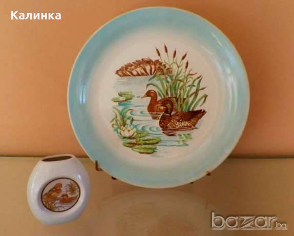 Made in Ukraine Декоративна чиния, патици, снимка 1 - Екипировка - 19830870