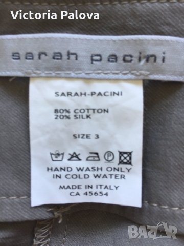 🇮🇹 SARAH PACINI,панталон коприна и памук, снимка 8 - Панталони - 25790472
