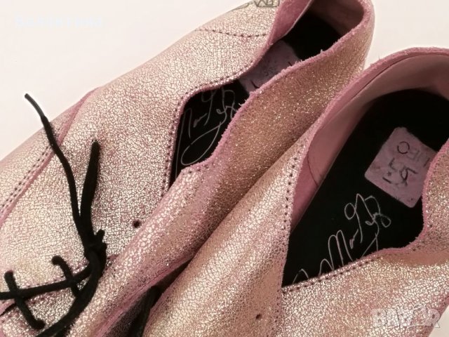 Розови Adidas 41,1/3 балеринки Selena Gomez естествена кожа, снимка 10 - Дамски ежедневни обувки - 25979610