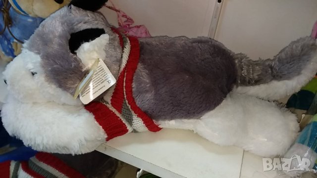 Плюшено куче,хъски,около 45 см