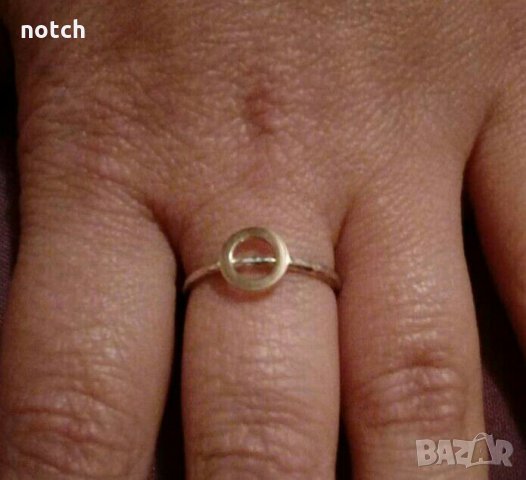 сребърен пръстен със злато, снимка 6 - Пръстени - 21493054