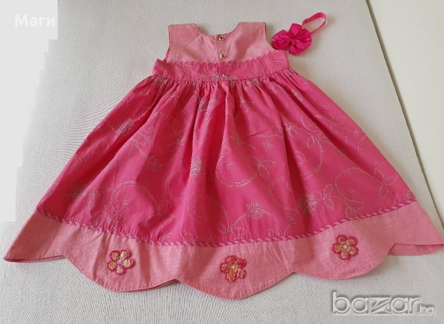 Детска рокля и лента за глава 5-6 години , снимка 8 - Детски рокли и поли - 21274394