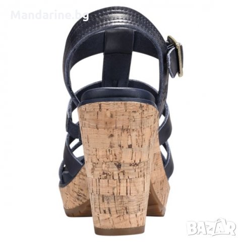 ПРОМО 🍊 TIMBERLAND № 37 & 39 🍊 Кожени дамски сандали DARK BLUE LEATHER нови с кутия, снимка 11 - Сандали - 25310780