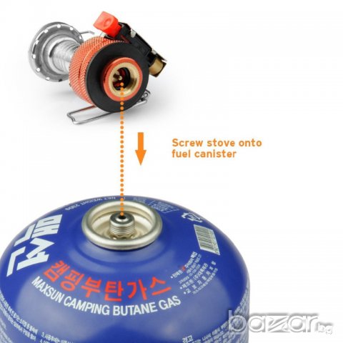 Компактна сгъваема газова горелка-котлон за туризъм, алпинизъм, лов и риболов. Със собствена п, снимка 2 - Газови котлони - 20062772
