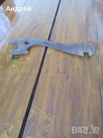 Старинен гаечен ключ #5, снимка 3 - Антикварни и старинни предмети - 23833041