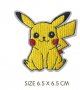 Пикачу Покемон Pikachu Pokemon емблема апликация за дреха дрехи самозалепваща се, снимка 1 - Други - 24548790