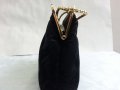   дамска чанта клъч черно кадифе, снимка 6