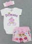 Комплект 3 части Принцеса 56, снимка 1 - Комплекти за бебе - 25069050