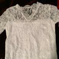 Дантелена бяла рокля . Размер XS, S, M, снимка 2 - Рокли - 13848434