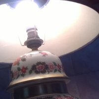 стара порцеланава нощна лампа, снимка 5 - Настолни лампи - 18761272