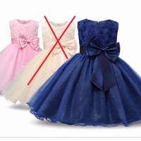 Детска рокля брокат Ново 7 налични цвята, размер 160, снимка 3 - Детски рокли и поли - 25821066