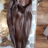 Опашка 100% естествена коса, 100гр., 60см. 1С, снимка 1 - Аксесоари за коса - 25680088