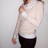 Дамска блуза на точки, снимка 2 - Блузи с дълъг ръкав и пуловери - 8398909