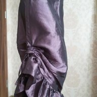 Лилава елегантна пола с възможност за набори, снимка 6 - Поли - 16789244