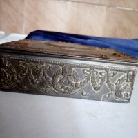 стара посребрена антикварна кутийка-арт деко, снимка 4 - Антикварни и старинни предмети - 21698101