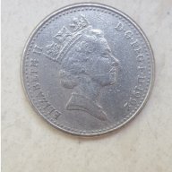 Монета 10 Английски Пени 1992г. / 1992 10 Pence UK Coin, снимка 1 - Нумизматика и бонистика - 15120139