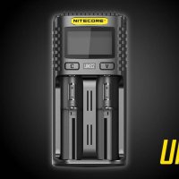Nitecore UMS2 LCD Screen USB Battery Charger зарядно, снимка 1 - Друга електроника - 24420769