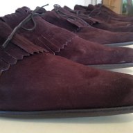 Елегантни Италиански обувки от велур Остри обувки, снимка 7 - Други - 10600239