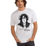 УНИКАЛНА тениска на John Lennon само за фенове на Beatles! Направи си тениска с твоя любимата снимка, снимка 1 - Тениски - 7338732
