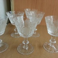 кристални чаши, снимка 1 - Антикварни и старинни предмети - 24964648