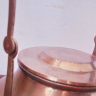 Стар бронзов чайник с капак, снимка 4 - Антикварни и старинни предмети - 7953554