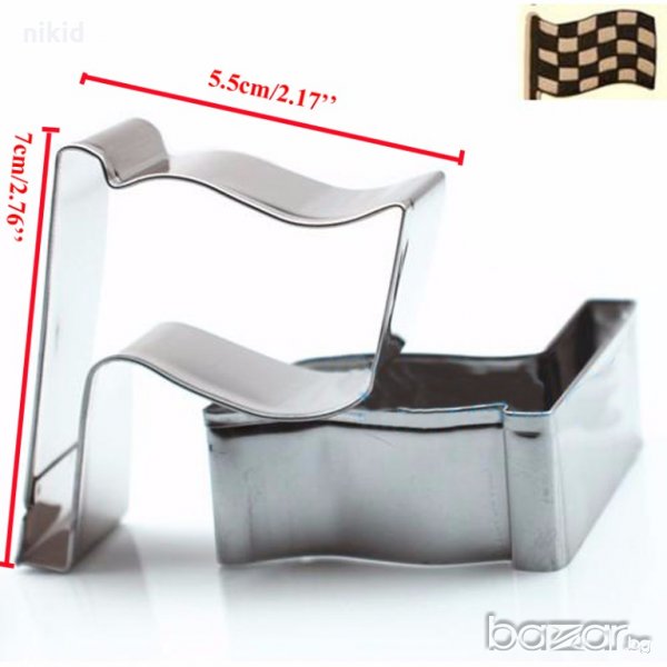 Знаме Флаг метална форма резец украса торта фондан сладки др, снимка 1