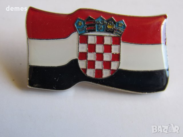  Значка - емблема на Хърватска, снимка 8 - Колекции - 24641540